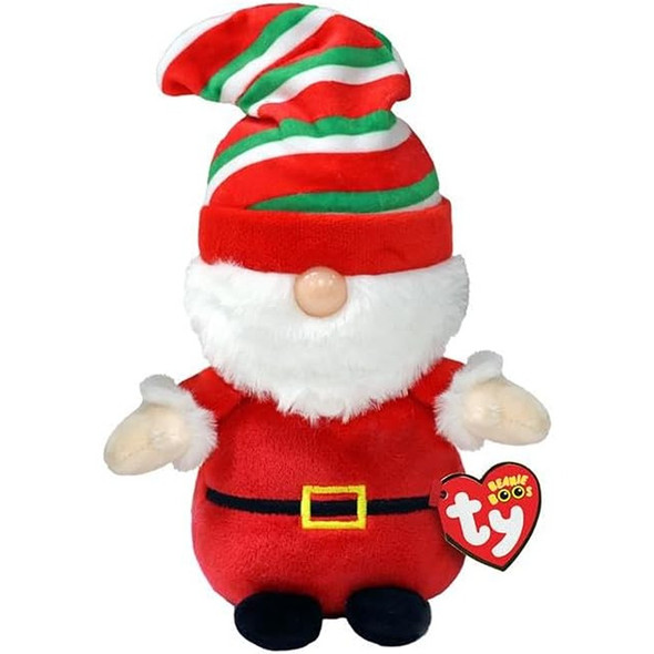 TY Beanie Boo Gnewman the Red Gnome 15cm