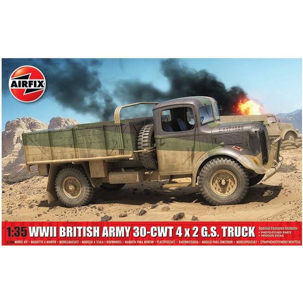 Airfix A1380 WWII British Army 30-CWT 4x2 GS Truck 1:35 Model Kit