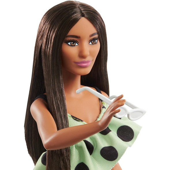 Barbie Fashionistas Doll Brunette with Polka Dot Romper