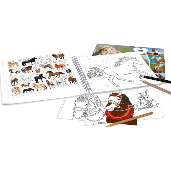 Miss Melody Horses Colouring Book