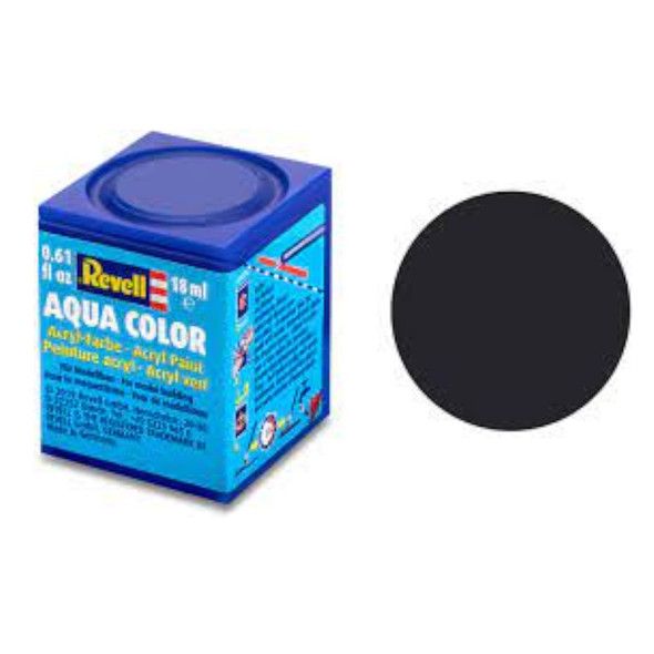 Revell Aqua 006 Tar Black Mat 18Ml