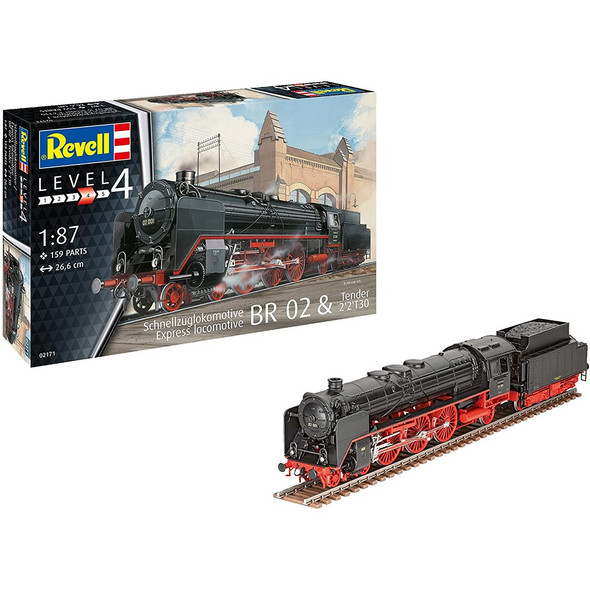 Revell 2'2 T 30 BR 02 Express Locomotive & Tender 1:87 Model Kit