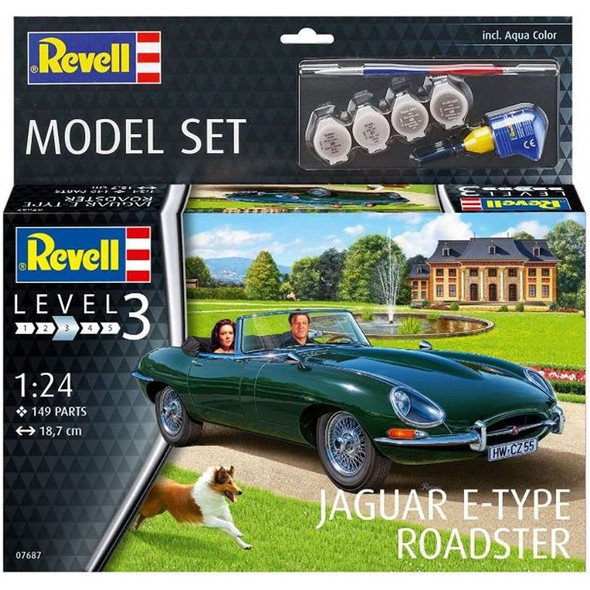 Revell Jaguar E-Type Roadster 1:24 Scale Model Kit