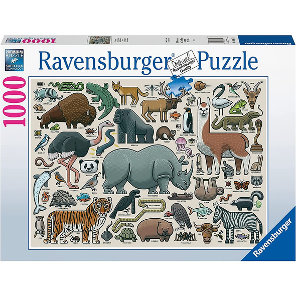 Ravensburger You Wild Animal 1000 Piece Jigsaw Puzzle