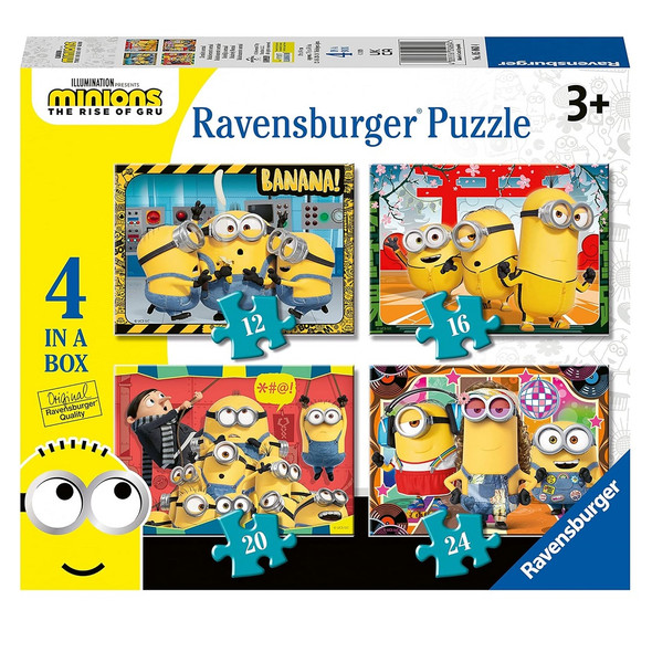 Ravensurger Minions 2 4 Puzzles In A Box