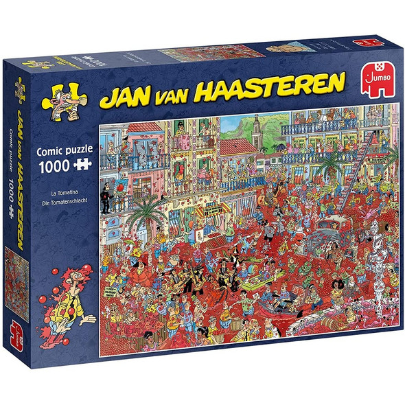 Jan van Haasteren La Tomatina 1000 Piece Jigsaw Puzzle