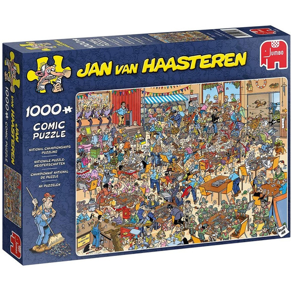 Jan Van Haasteren 1000 Piece National Championships Puzzling Jigsaw Puzzle