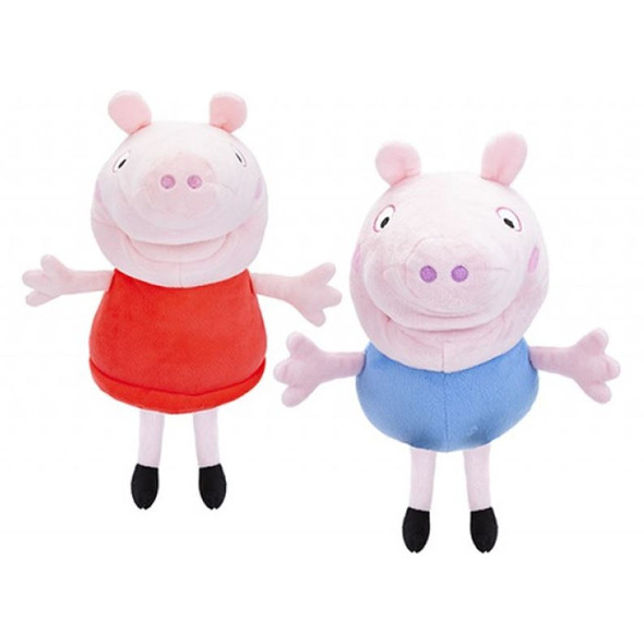 Peppa Pig Plush Puppet With Sound 28cm (Styles Vary)