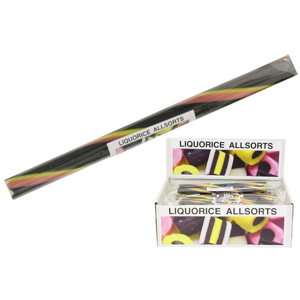 Pack of 20 Medium Flavoured Rock Sticks - Liquorice