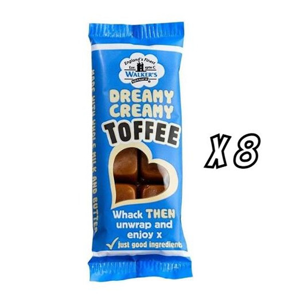 Walkers Ns Dreamy Creamy Toffee Bar Pack Of 8