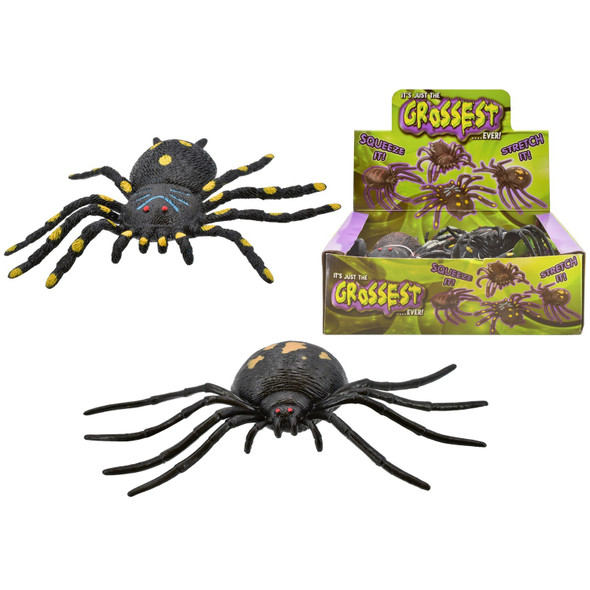 Grossest Rubber Spider 6.5" (One at Random)