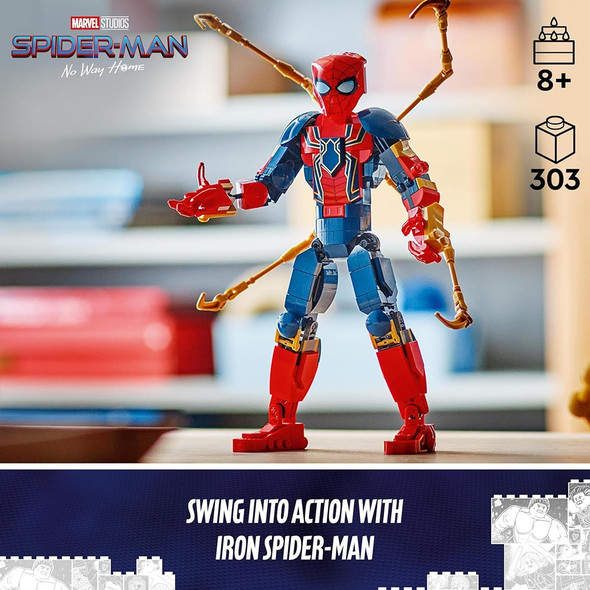 LEGO 76298 Marvel Iron Spider-Man Construction Figure