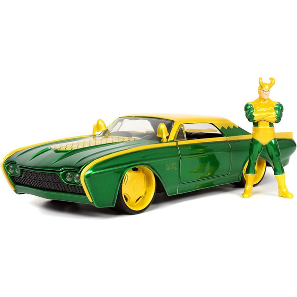 Jada Marvel Loki 1963 Ford Thunderbird 1:24