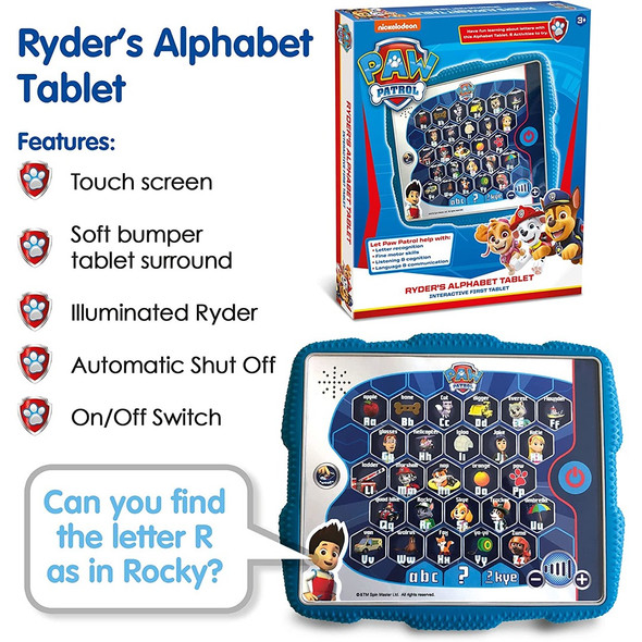 Paw Patrol Ryder's Alphabet Tablet