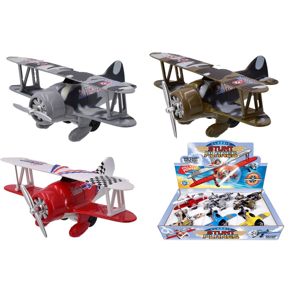 Die Cast Classic Wing Plane (Colours Vary)