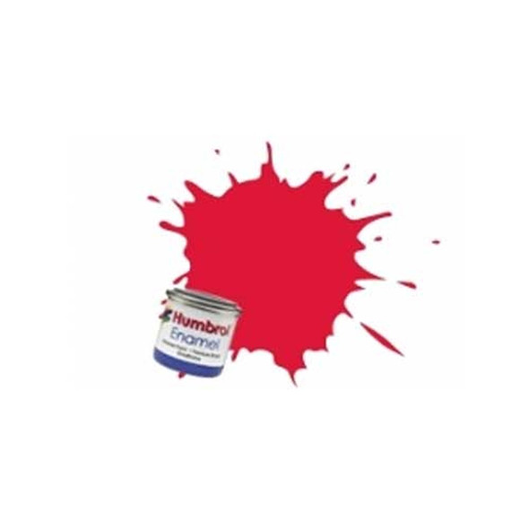 Humbrol Enamel Paint 14ml No 19 Bright Red - Gloss