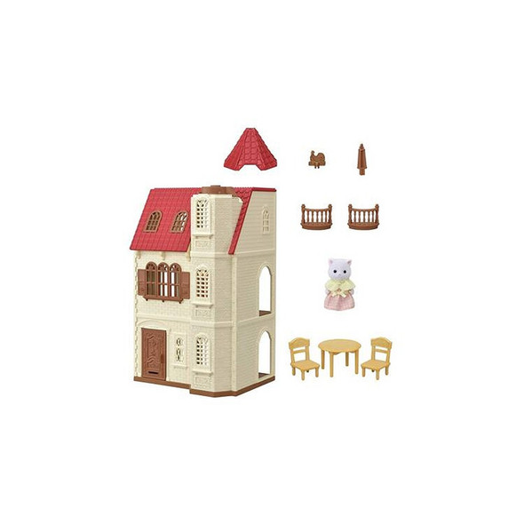 Sylvanian Families Red Roof Tower Home Gift Set