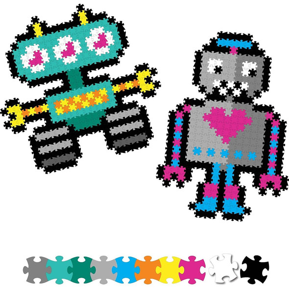 Jixelz 700 Piece Set Roving Robots