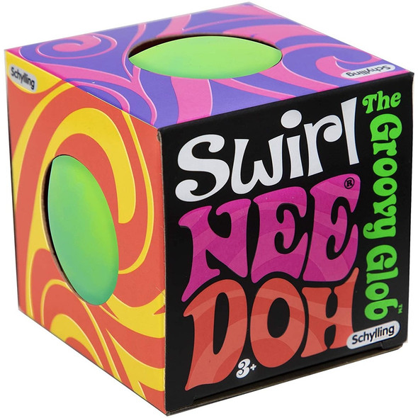 Needoh Swirl Squish Ball - 3 Assorted Colours (One Supplied)