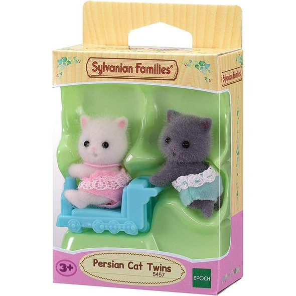 Sylvanian Families Persian Cat Twins with Ride-On