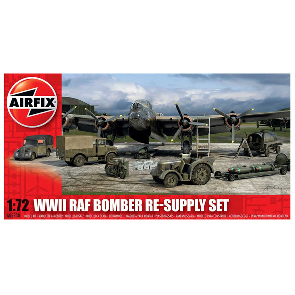 Airfix A05330 1:72 Scale WWII RAF Bomber Re-supply Set Model Kit