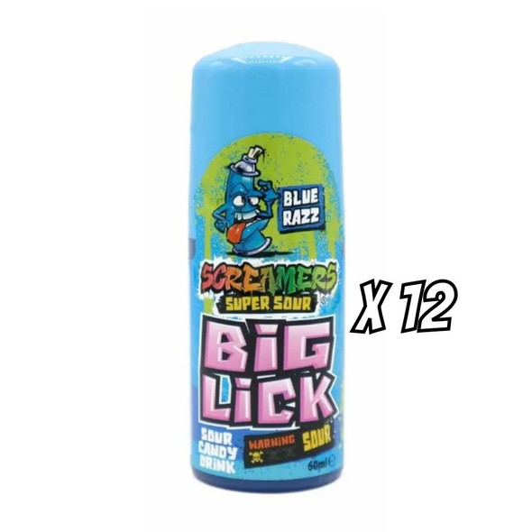 Zed Candy Screamers Blue Razz Big Lick Pack Of 12