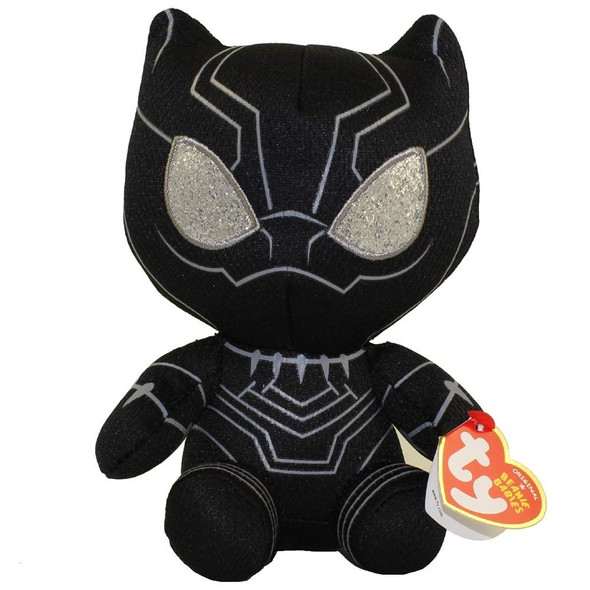 Ty Beanie Babies Marvel Comics Black Panther Soft Toy