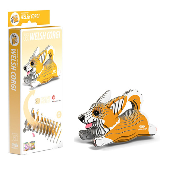 EUGY Welsh Corgi 3D Craft Kit