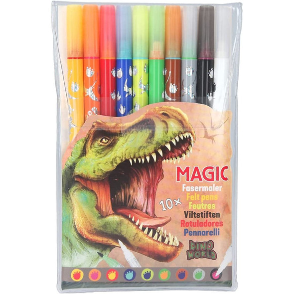Dino World Magic Markers Set of 10