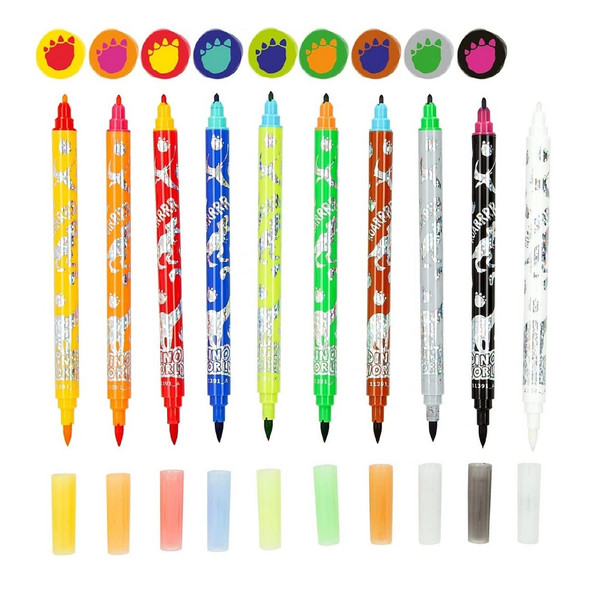 Dino World Magic Markers Set of 10