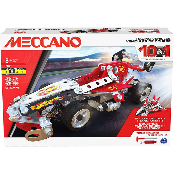 Meccano 10-in-1 Racing Vehicles