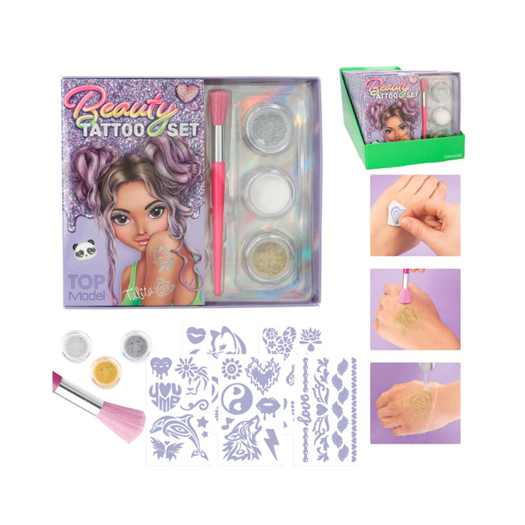 TOP Model Glitter Tattoo Set Beauty And Me