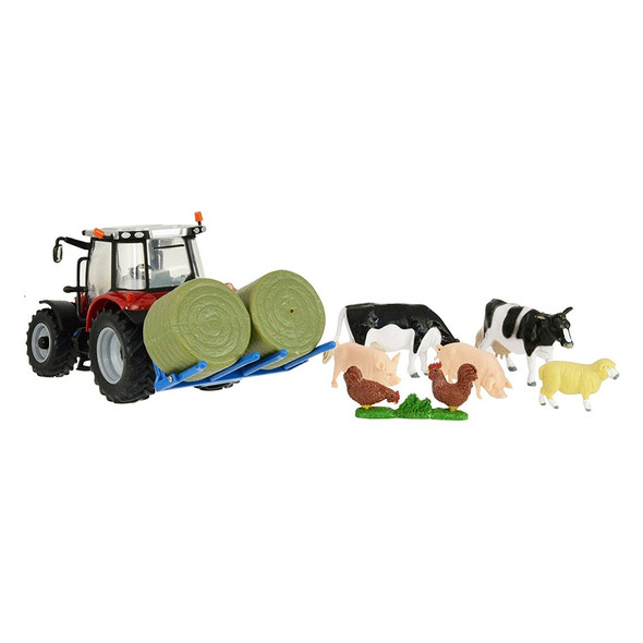 43205 Massey Fergusson Tractor Farm Play Set