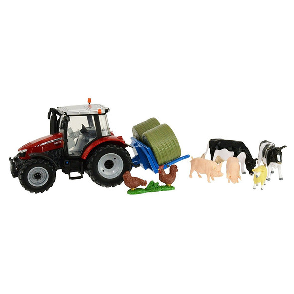 43205 Massey Fergusson Tractor Farm Play Set