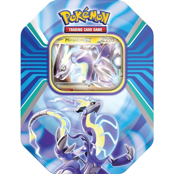 Pokémon TCG: Paldea Legends Tin (Koraidon/Miraidon) (One at Random)