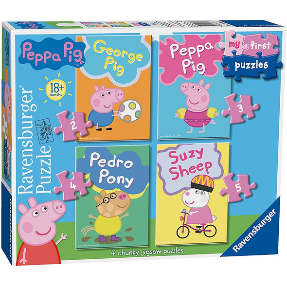 Ravensburger My First Puzzle, Peppa Pig (2, 3, 4 & 5 Piece) Jigsaw Puzzles