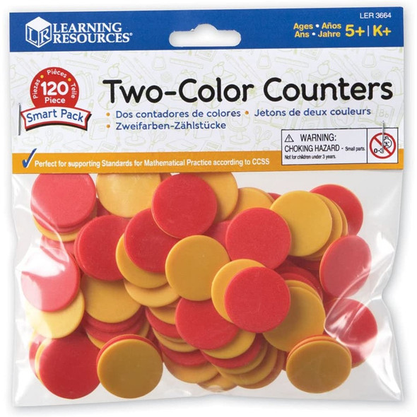 Learning Resources Two-Colour Counters (Set of 120)