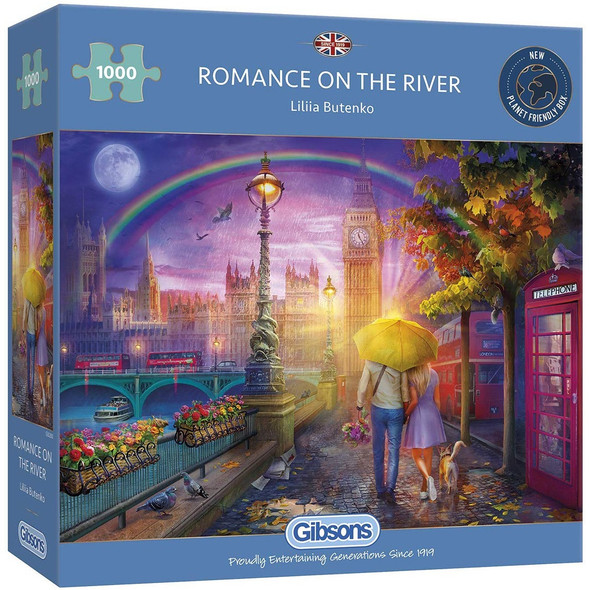 Gibsons 1000 Piece Romance On The River  Jigsaw Puzzle