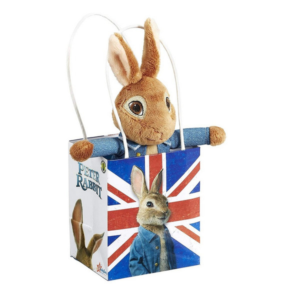 Peter Rabbit Movie Soft Toy in Union Jack Bag