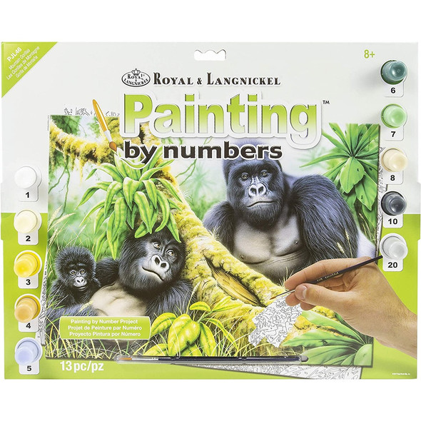 Paint By Number Kit Large - Mountain Gorillas