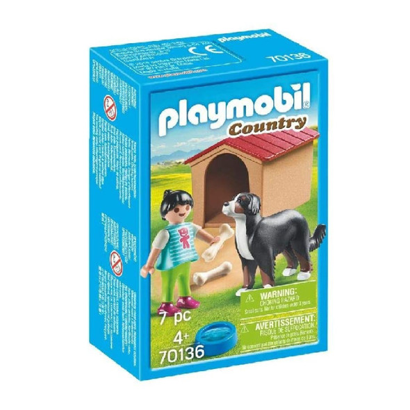 Playmobil 70136 Country Dog With Doghouse