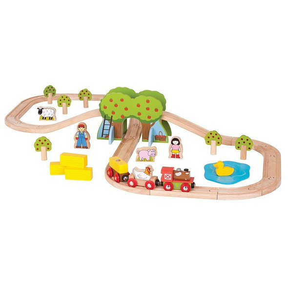 Bigjigs Farm Train Set