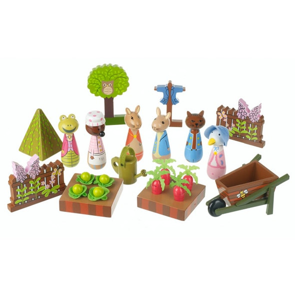 Orange Tree Toys Wooden Peter Rabbit Play Set