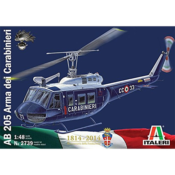 Italeri 2739 AB 205 Arma dei Carabinieri Helicopter 1:48 Model Kit