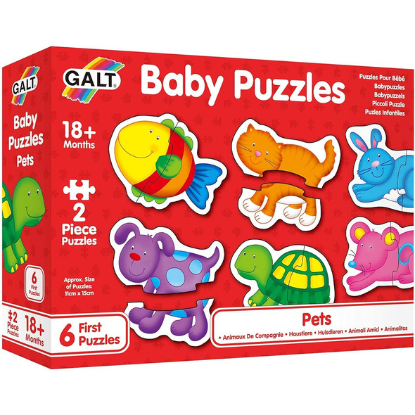 Galt Baby Puzzles - Pets - 6 First Jigsaw Puzzles