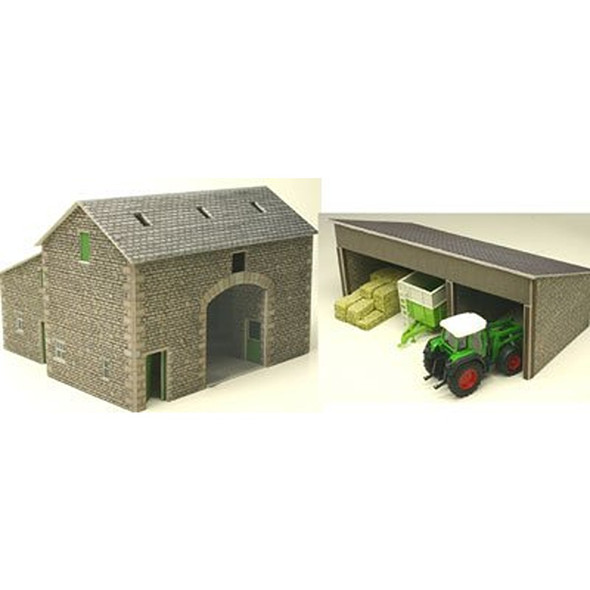 Metcalfe Po251 Manor Farm Barn & Tractor Shed