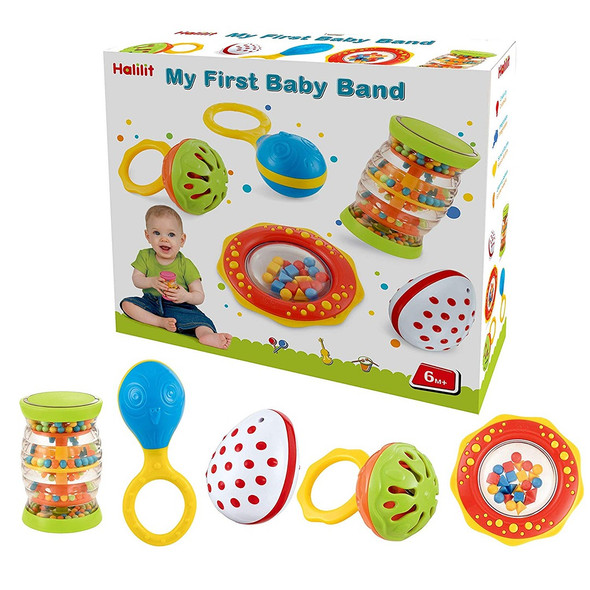 Halilit My First Baby Band Toy Musical Instrument Set