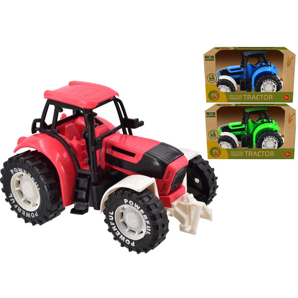 Eco Wheels Bio Plastic Tractor 21cm (Colours Vary)