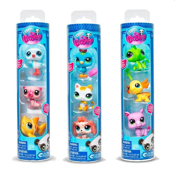 Littlest Pet Shop Trio Collector Tube (Styles Vary)
