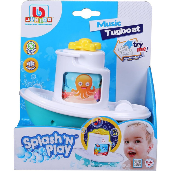 Bburago Bb Junior Splash 'n Play Music Tugboat